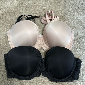 Victoria’s Secret strapless bras, excellent condition